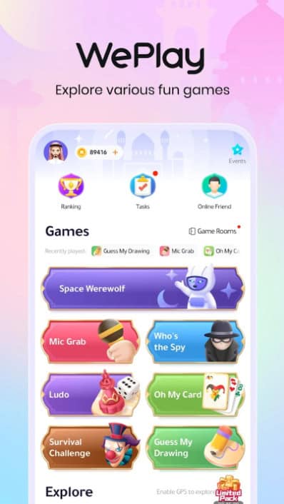 weplay-mod-apk-unlimited-money